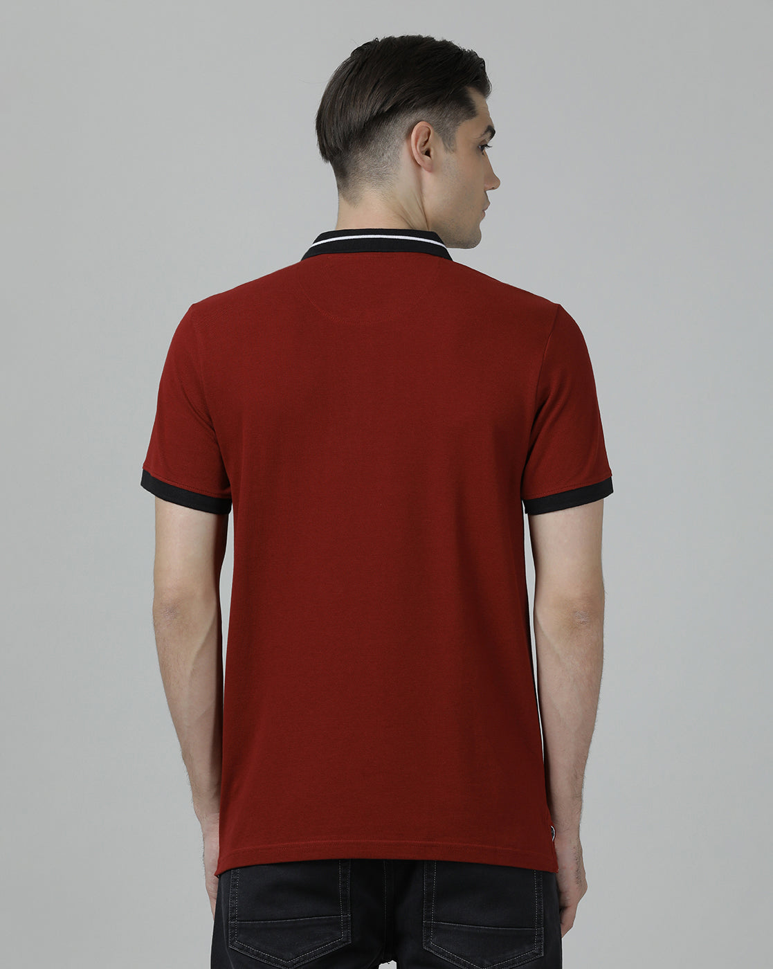 Close-up of red fabric with texture detail