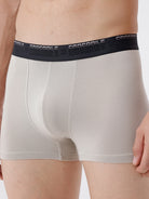 White boxer briefs with black waistband featuring 'Crocodile' branding on a white background.