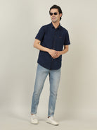 Crocodile Men's Solid Cotton Shirt