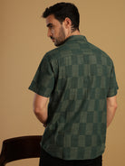 Tonal Blocked Checks Shirt