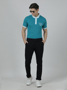 Crocodile Slim Fit Black Trouser for Men