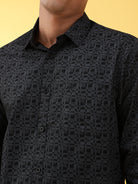 Modern Jacquard Look Printed Shirt