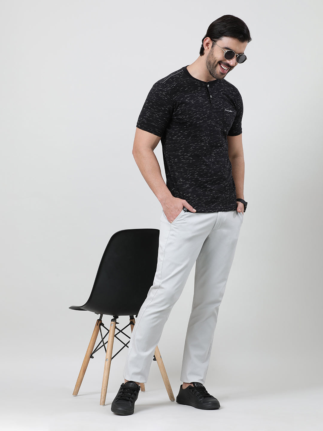 Injected Slub Henley T-Shirt