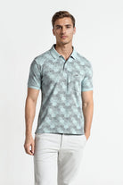 Men Cotton Printed Polo T-shirt