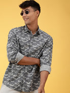 Tonal Camo Fluid Shirt