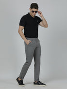 Crocodile Men's Slim Fit Dark Grey Trouser