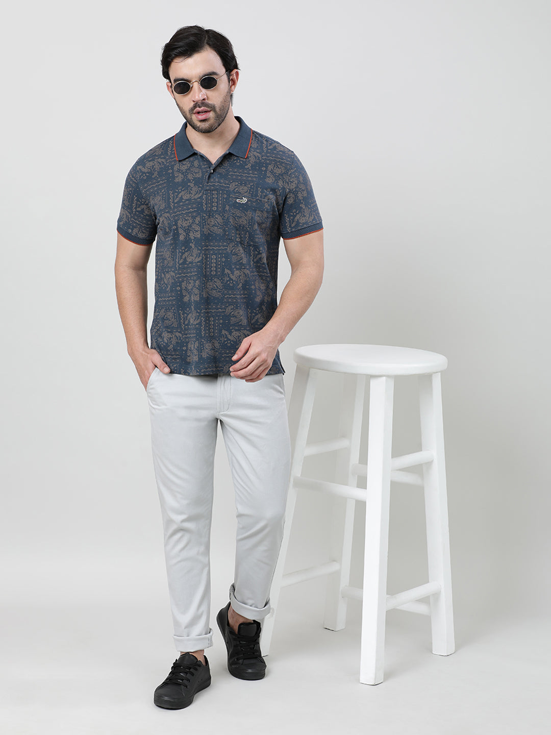 Crocodile Men's Blue Slim Jackets