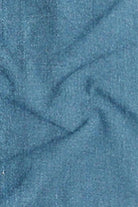 Close-up of blue fabric texture