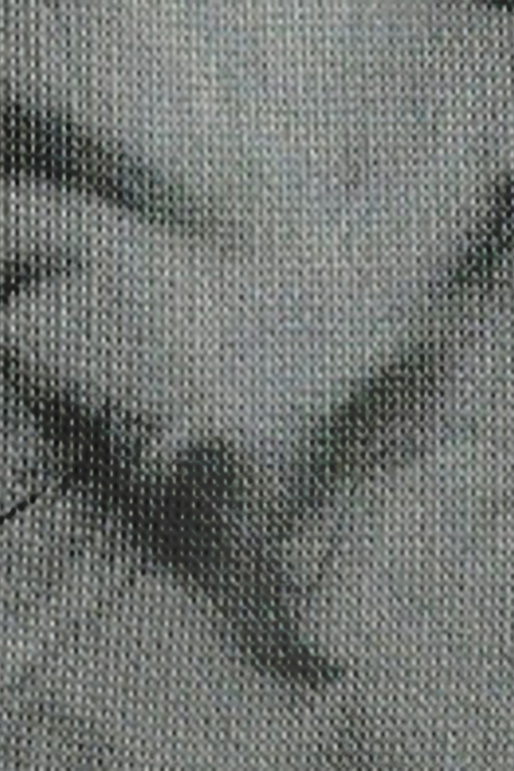 Close-up of a textured gray fabric surface