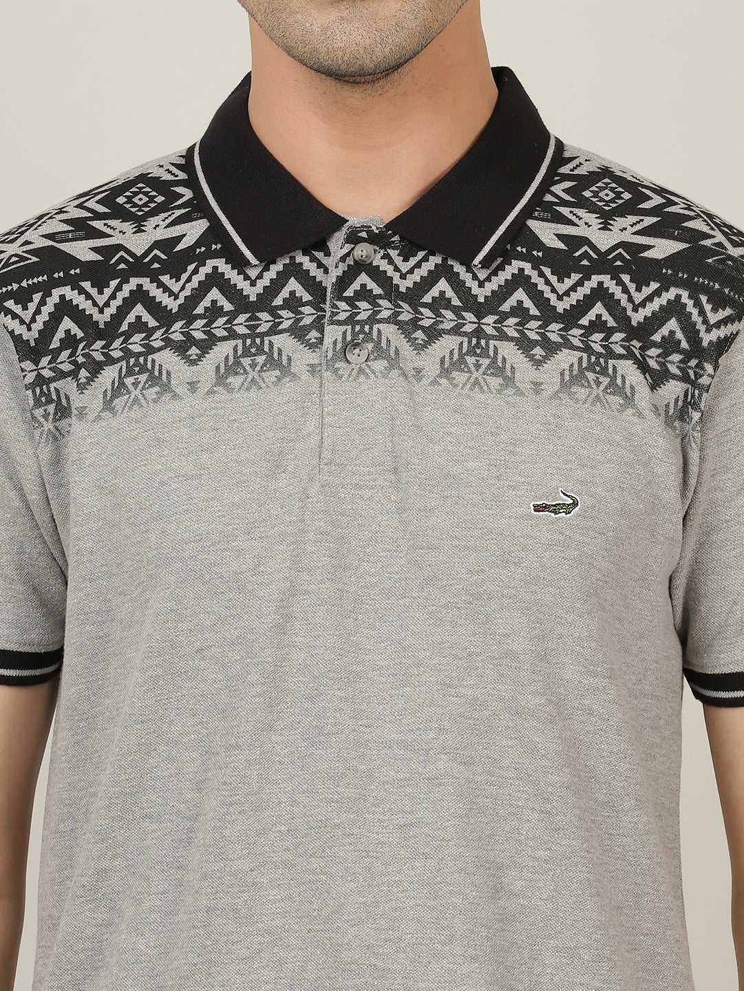 Crocodile Men's Printed Polo T-Shirt