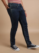 PREMIUM KNITTED DARK WASHED JEANS