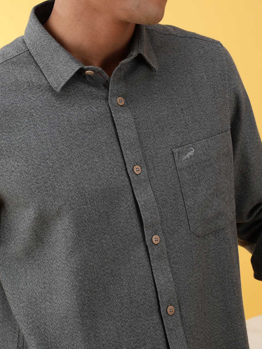 Crocodile Grindle Plain Shirt