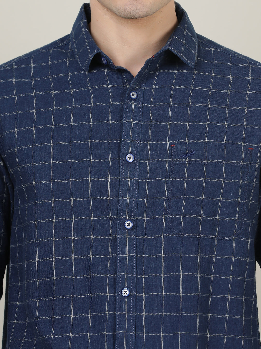 Crocodile Men Regular Checked Casual Shirt