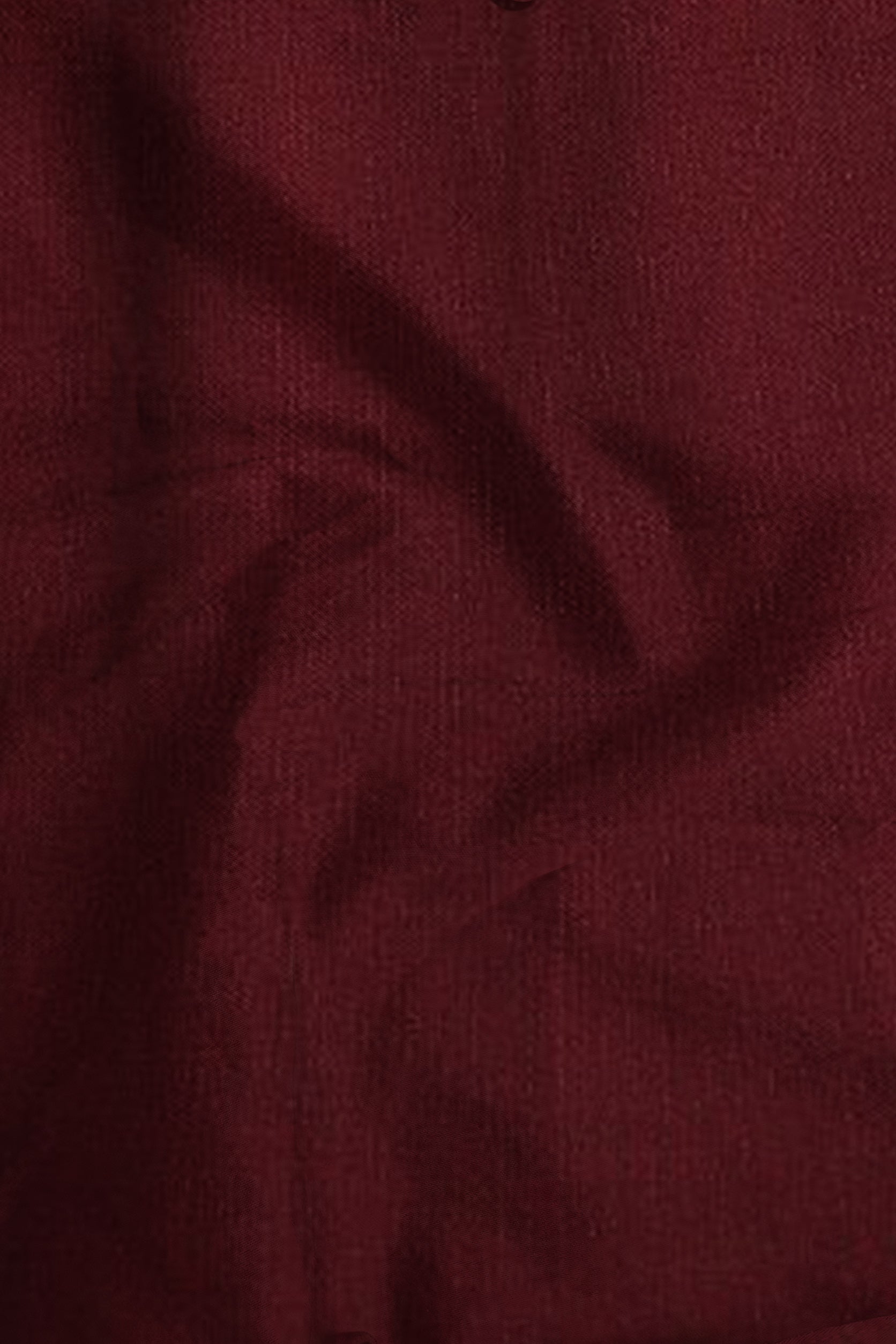Close-up of dark red fabric texture