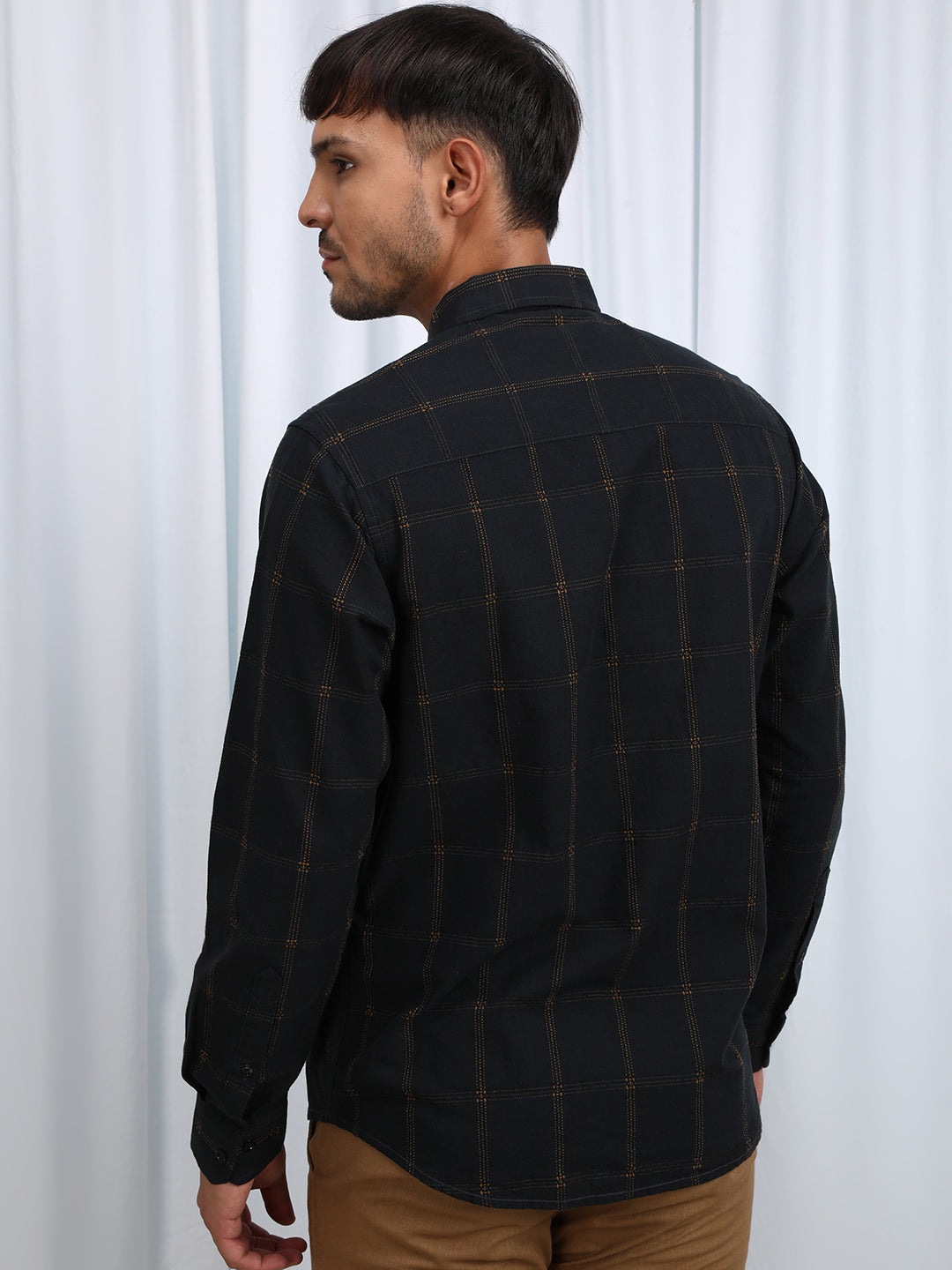 Window Check Structured Shirt