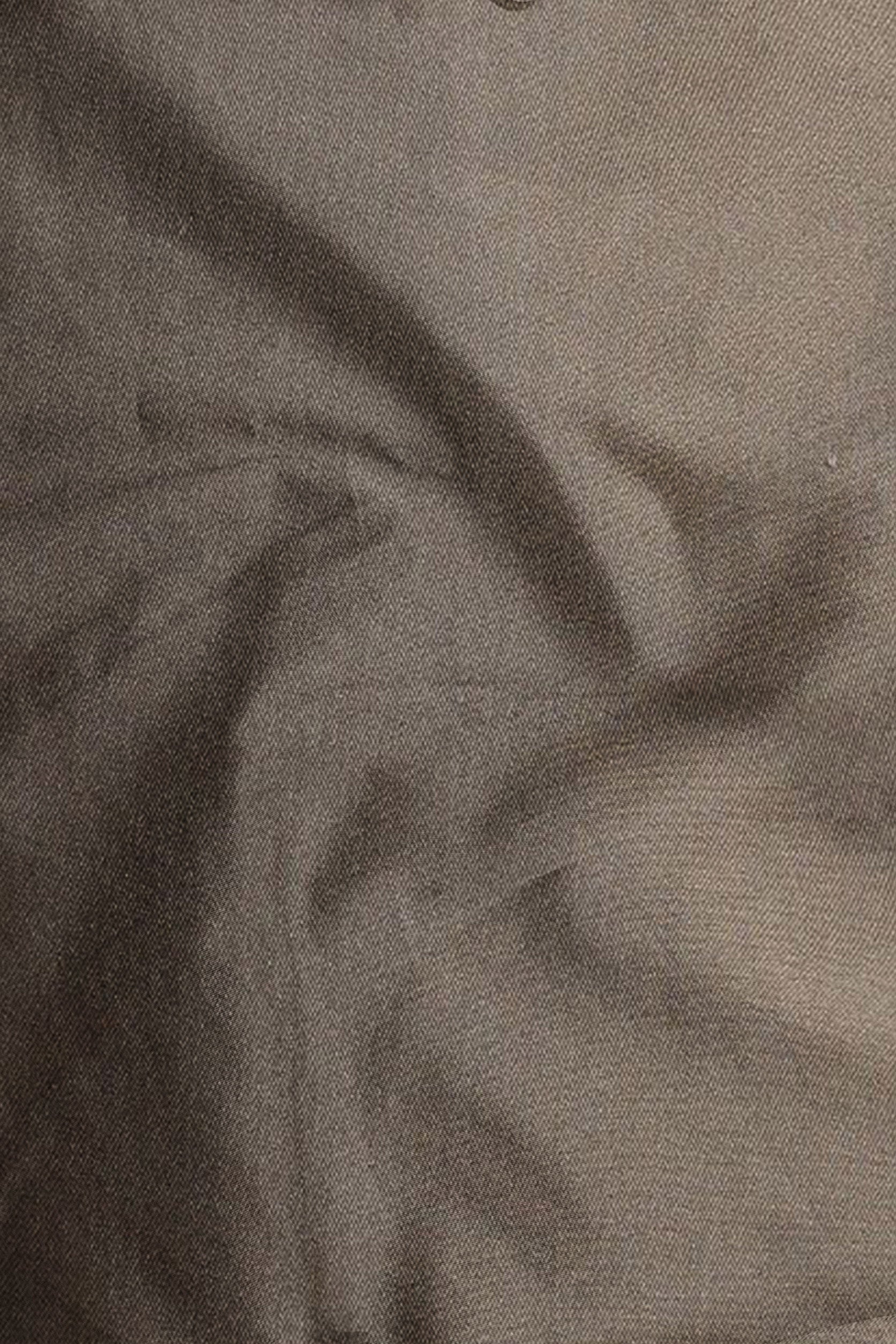 Close-up of textured brown fabric