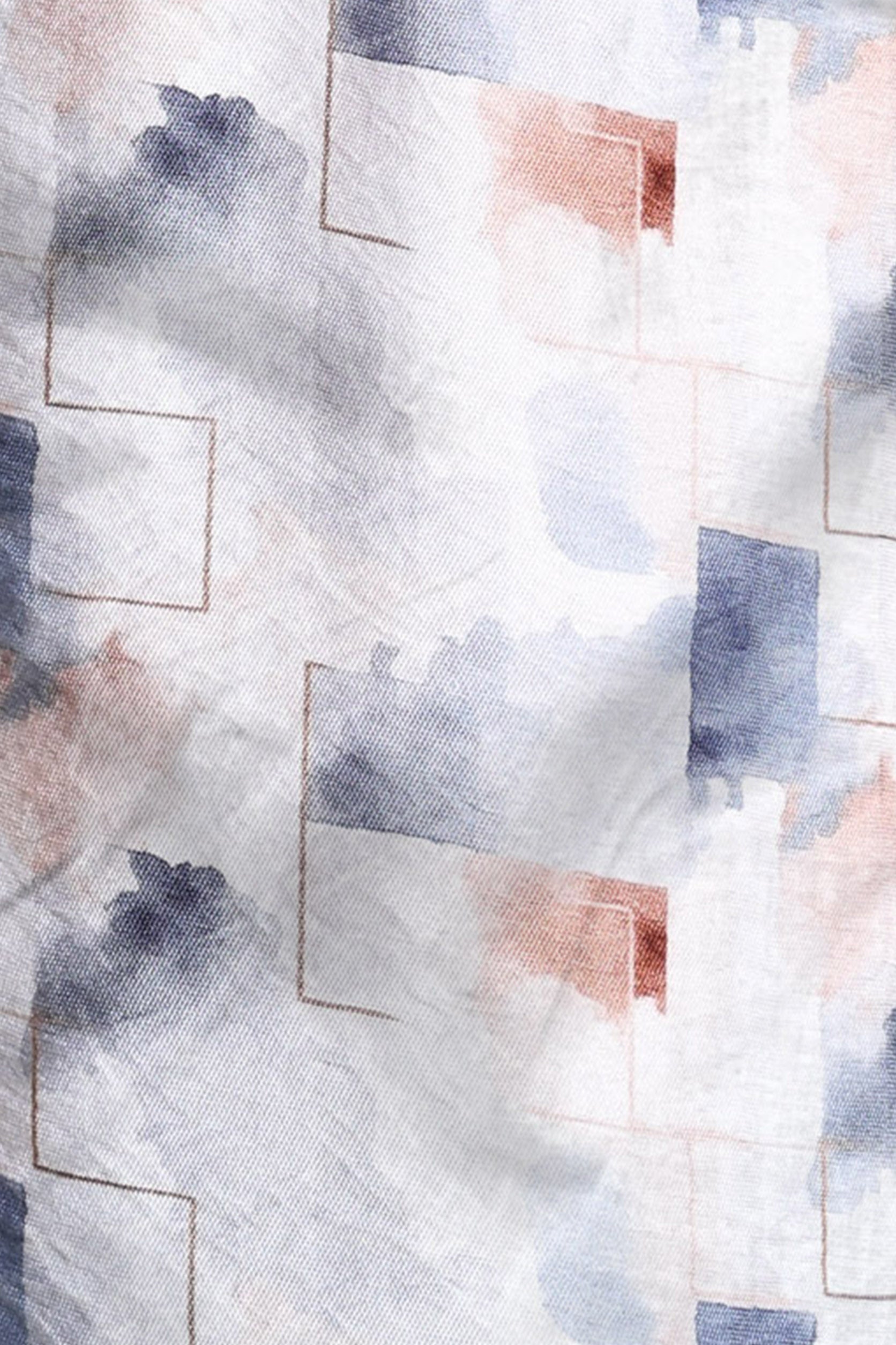 Abstract pattern with geometric shapes in soft colors on a textured background