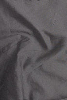 Close-up of dark gray fabric with visible texture