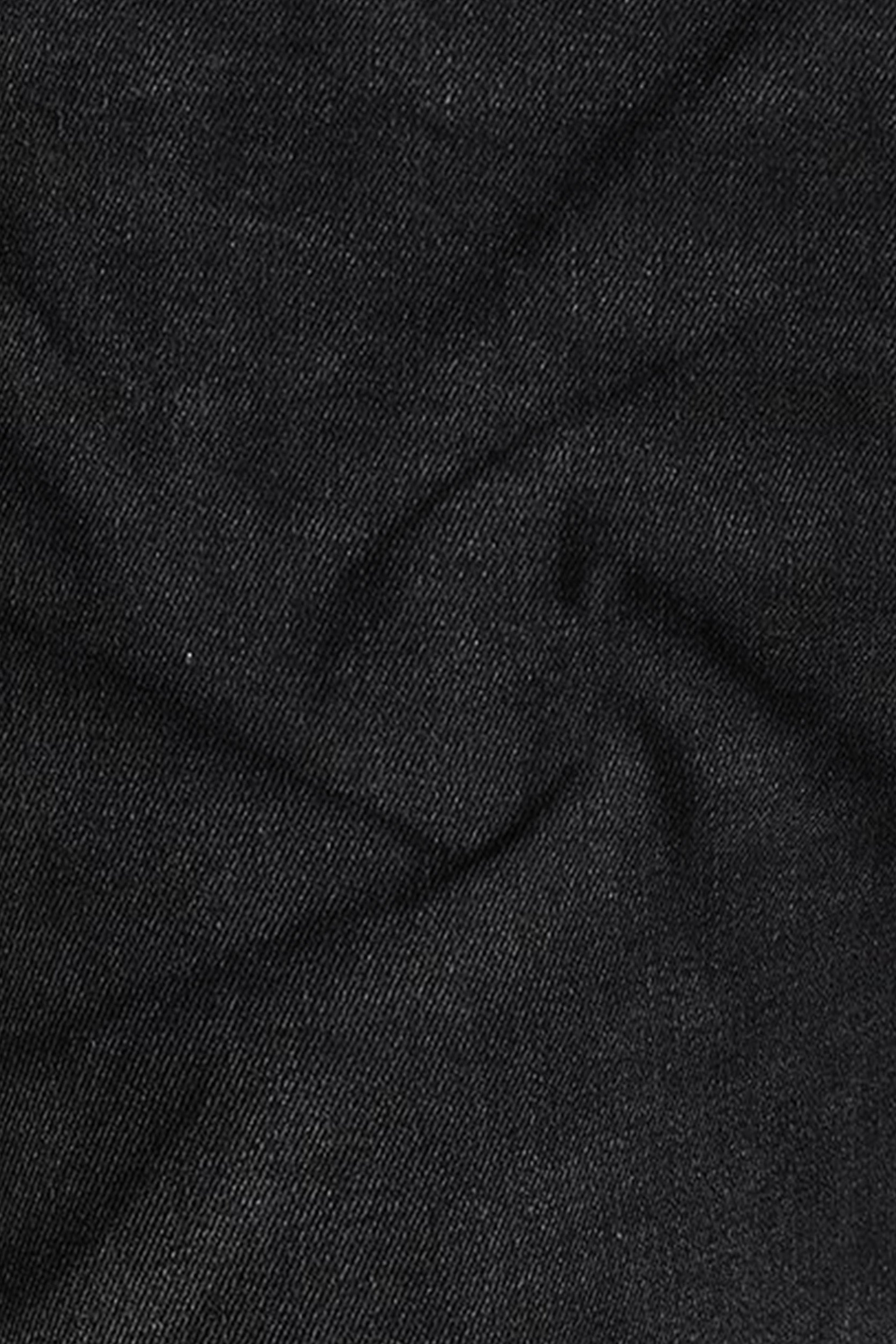 Close-up of dark gray fabric texture