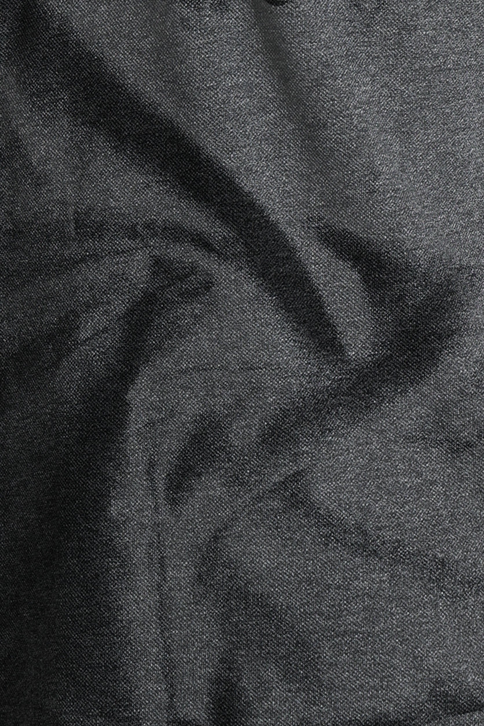Close-up of dark gray fabric texture