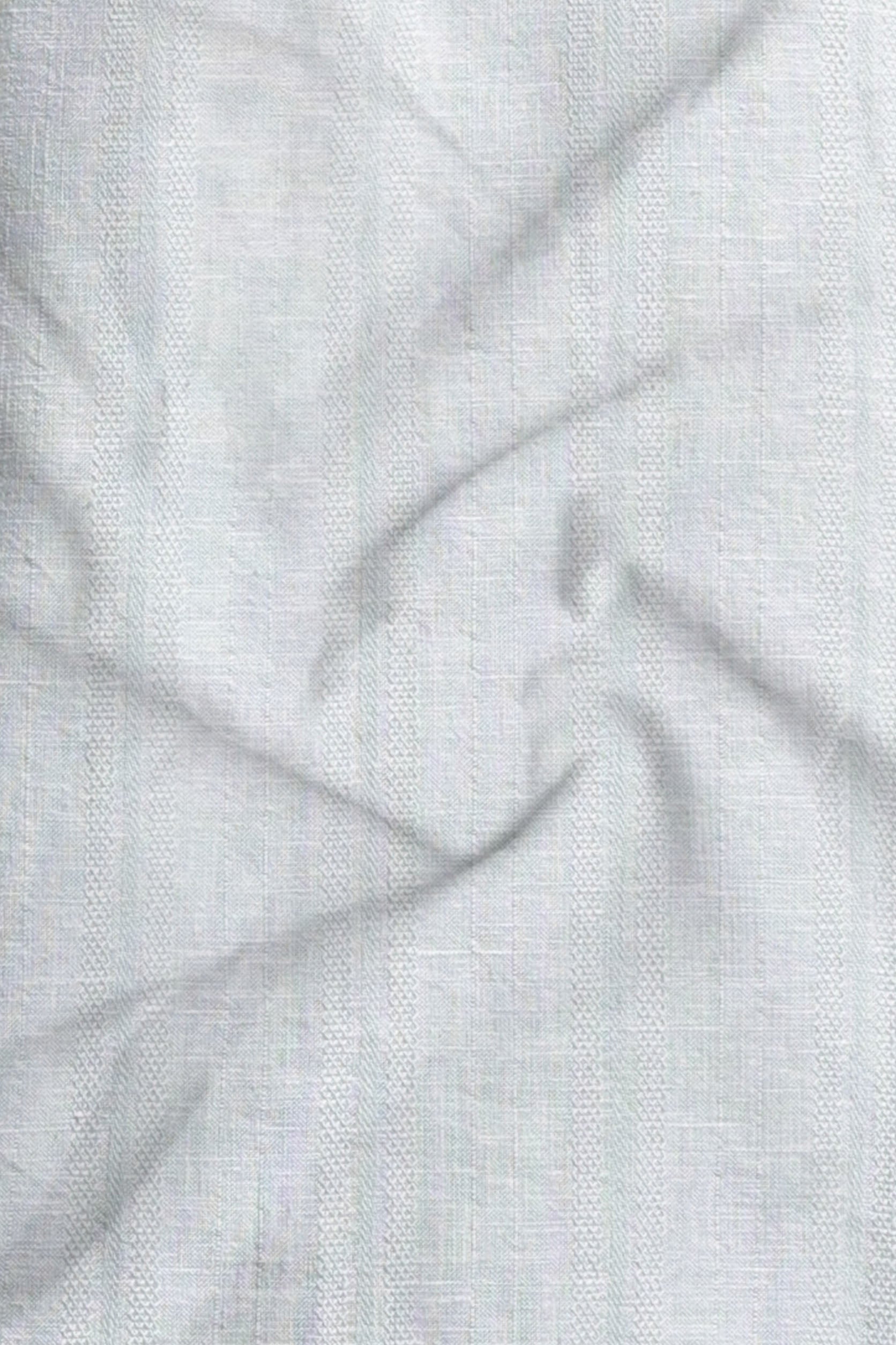 Close-up of textured light gray fabric