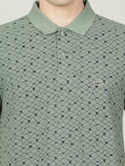 Crocodile Green Polo Slim Fit T-shirt