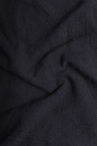 Close-up of dark gray fabric with visible texture