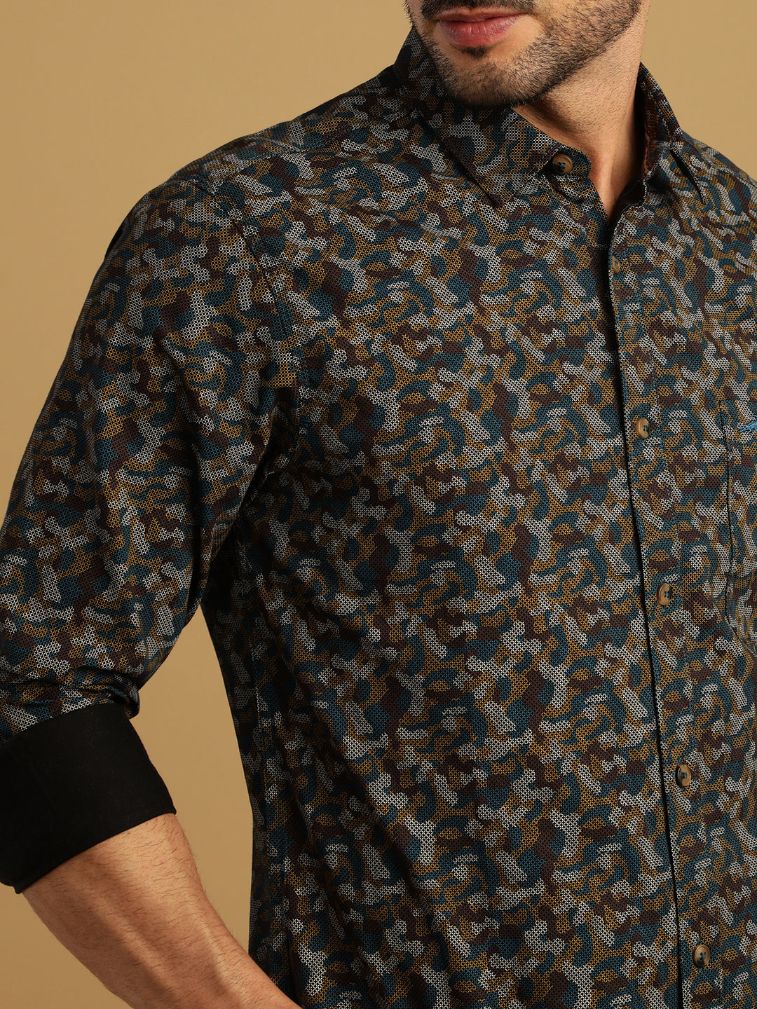 Modern Camo Printed Shirt