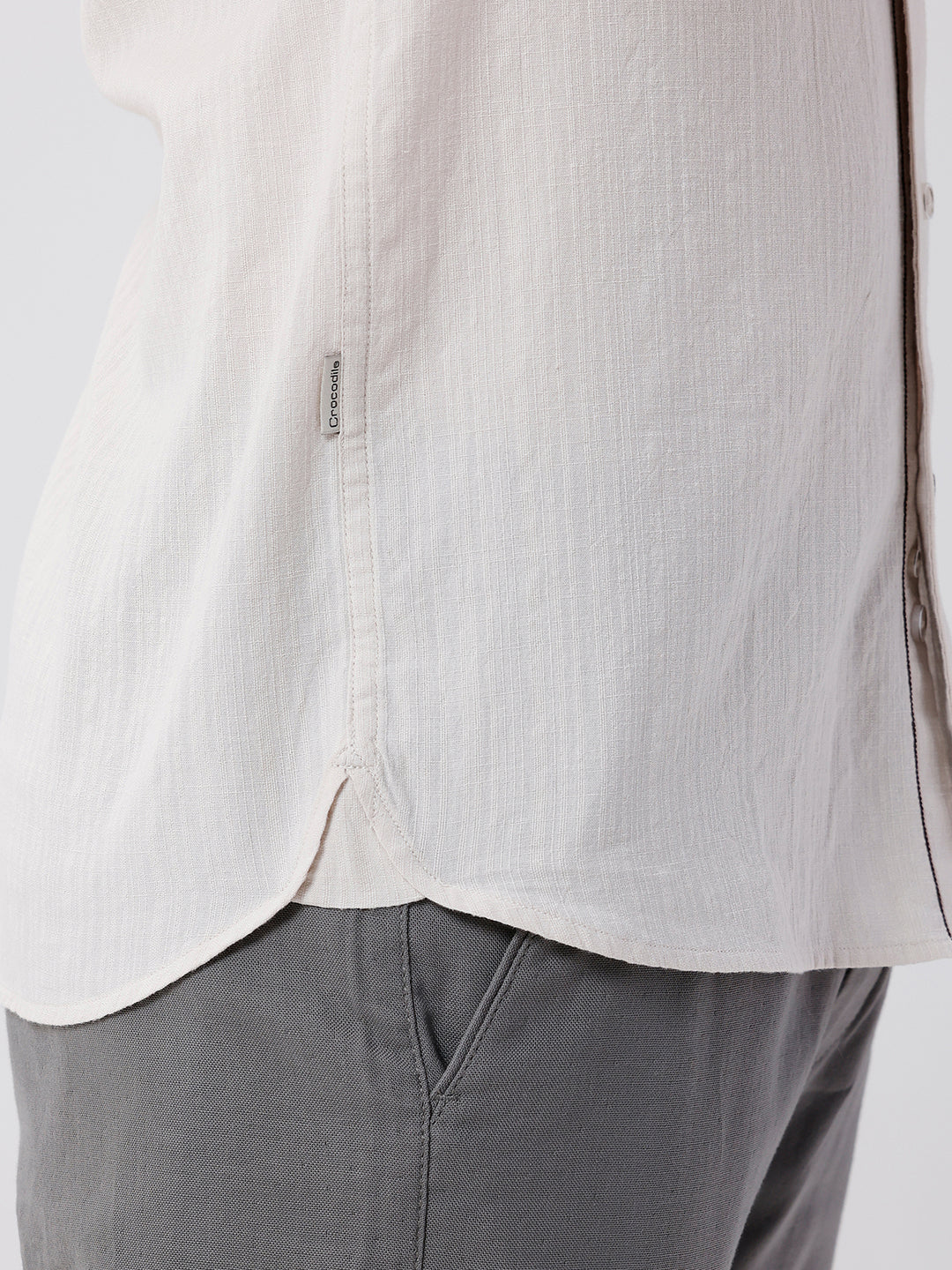 Close-up of red fabric with texture detail