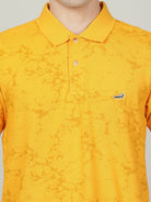 Crocodile Men's Yellow Slim Fit T-shirt