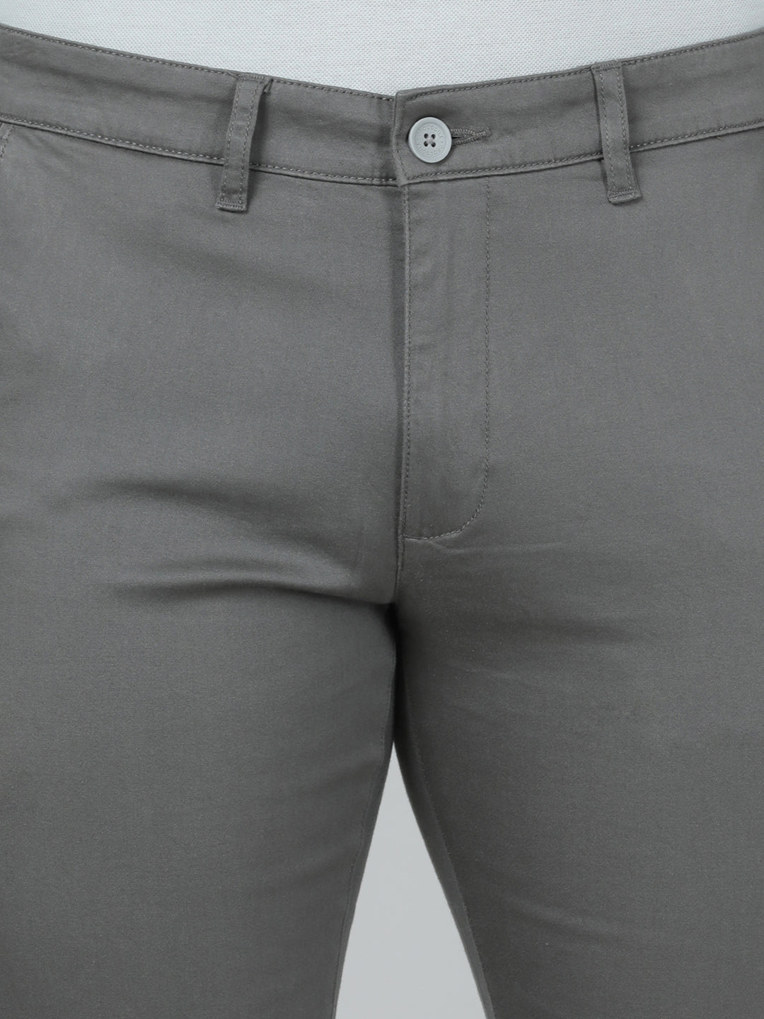 Crocodile Men's Slim Fit Grey Trouser