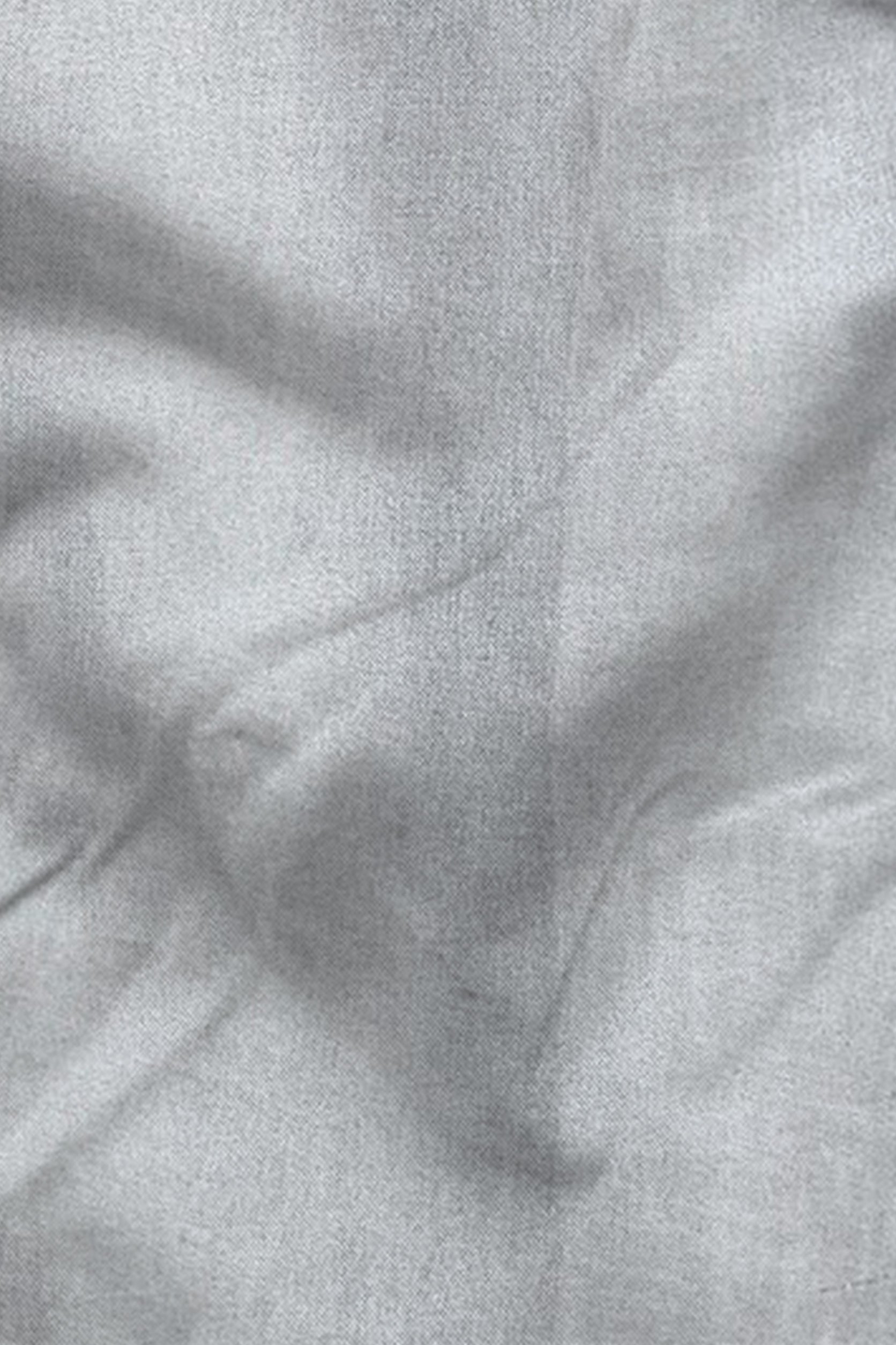 Close-up of gray fabric with folds