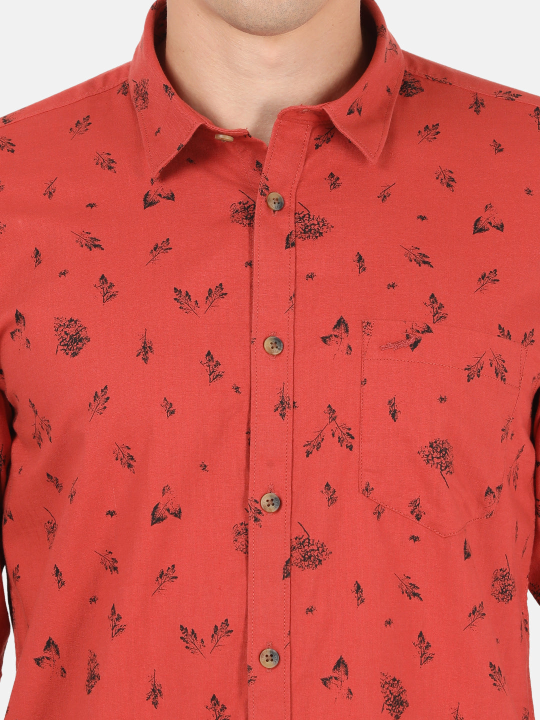 Close-up of red fabric with texture detail