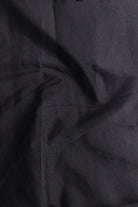 Close-up of dark gray fabric texture