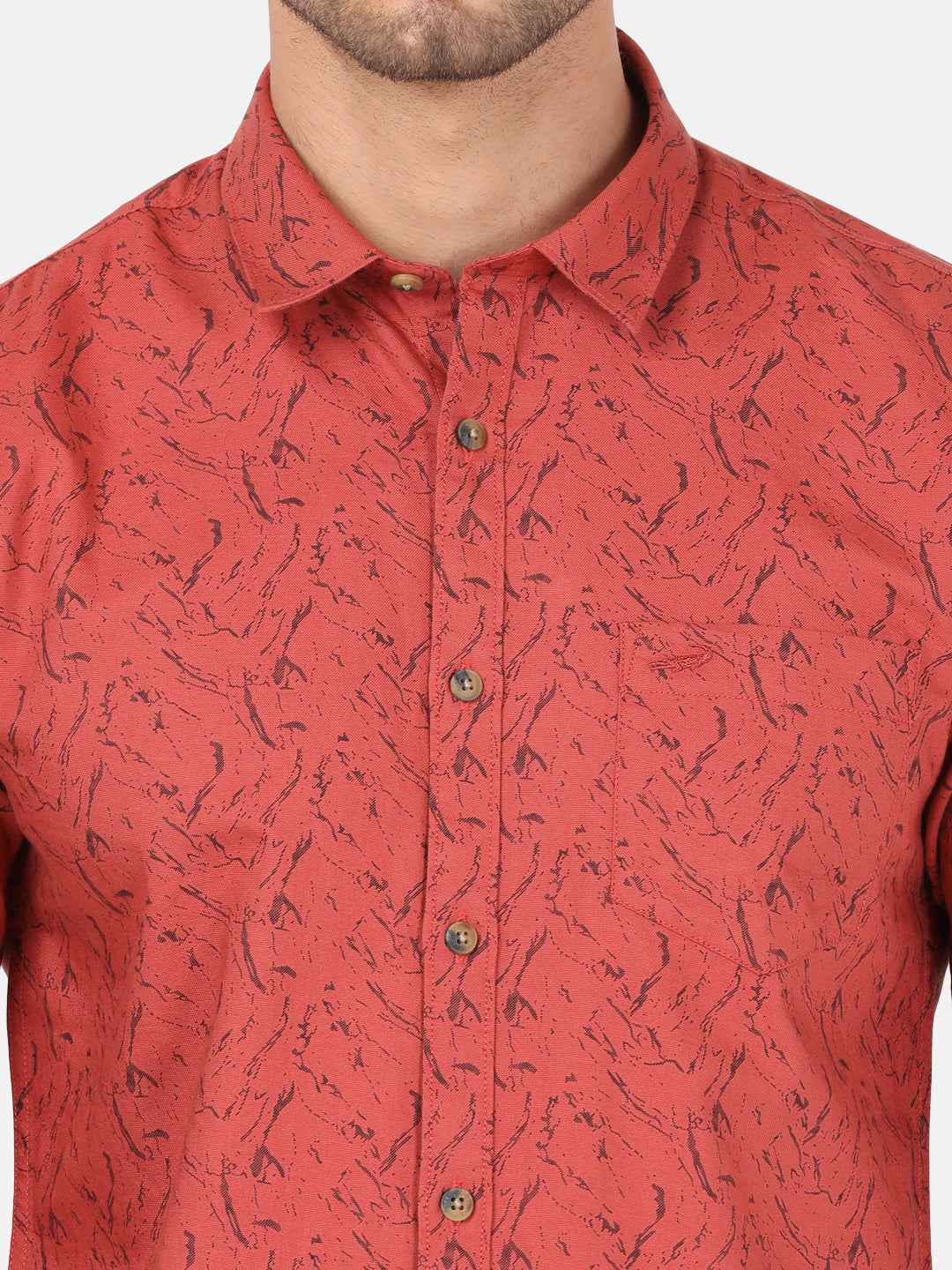 Close-up of red fabric with texture detail