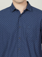 Crocodile Navy Full Sleeve Shirt