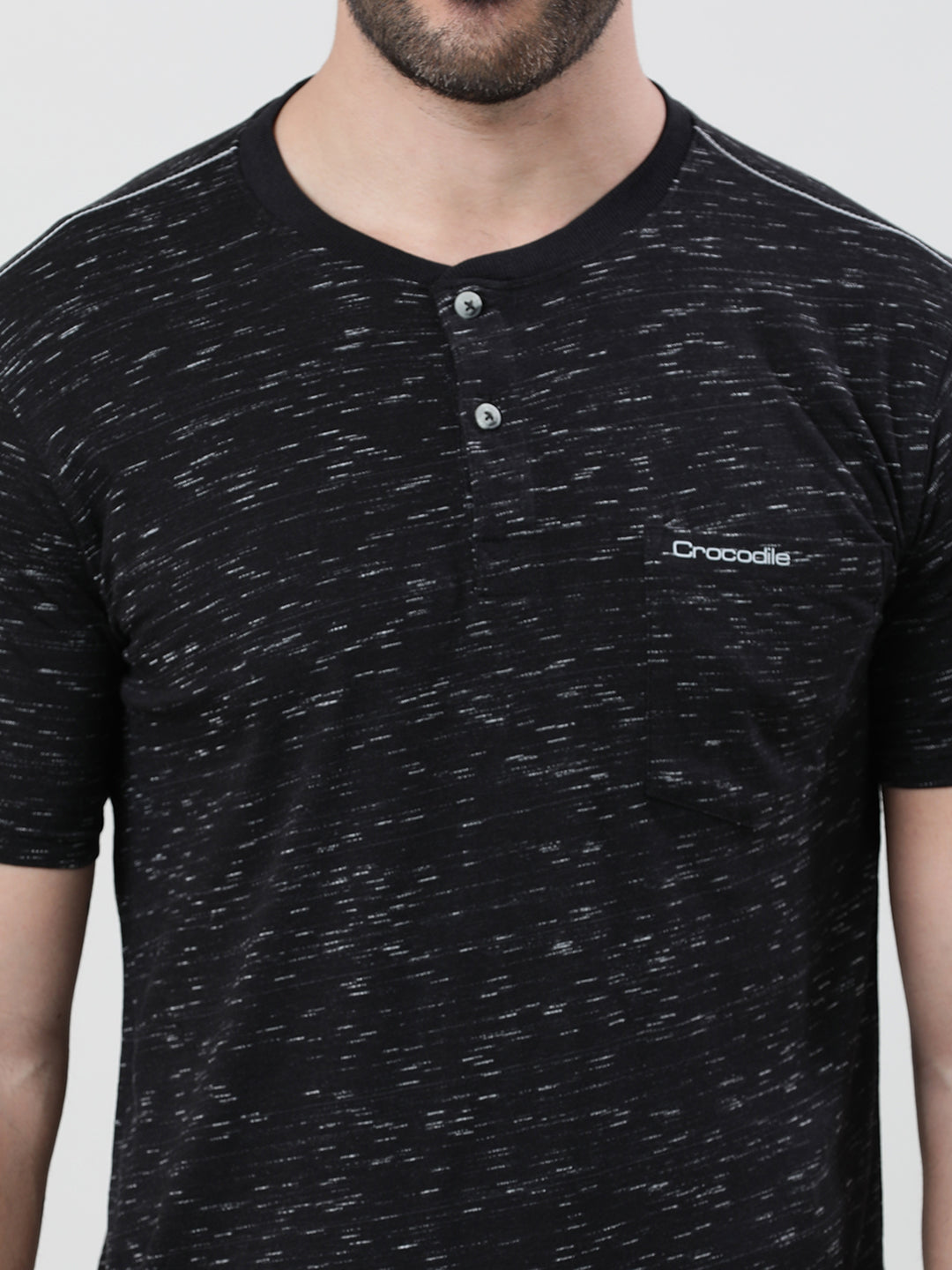 Injected Slub Henley T-Shirt