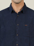 Crocodile Men's Solid Cotton Shirt