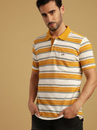 Red Half Sleeve Jacquard Polo Slim Fit T-Shirt