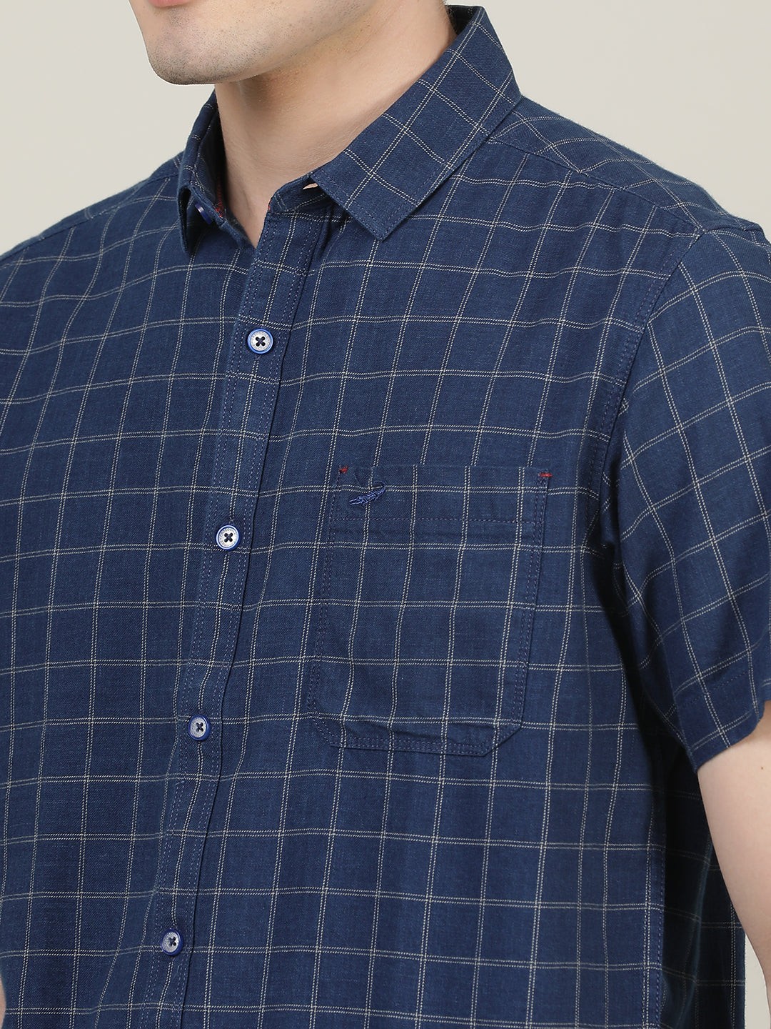 Crocodile Men Regular Fit Checked Shirt