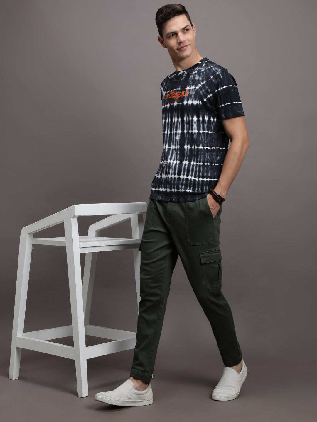 Tie & Dye T-Shirt with Chest print