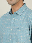 Crocodile Men All Over Print Cotton Shirt