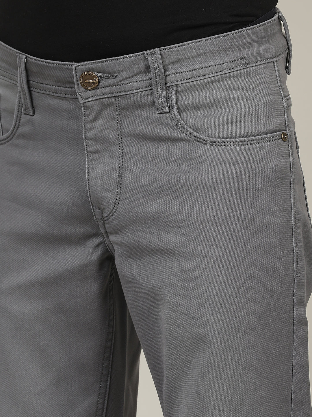 Crocodile Men Grey Slim Fit Jean