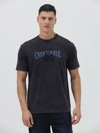 Varsity Fade Jersey Tee In Navy