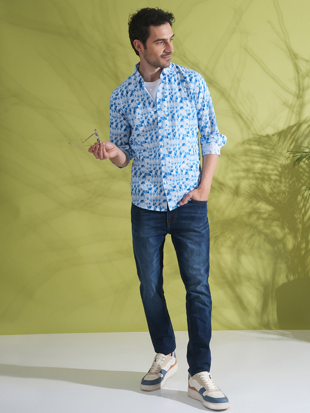 Crocodile Men's Casual Trim Fit Trouser