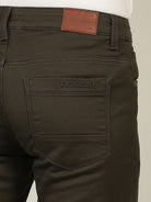 Crocodile Men Olive Slim Fit Jean