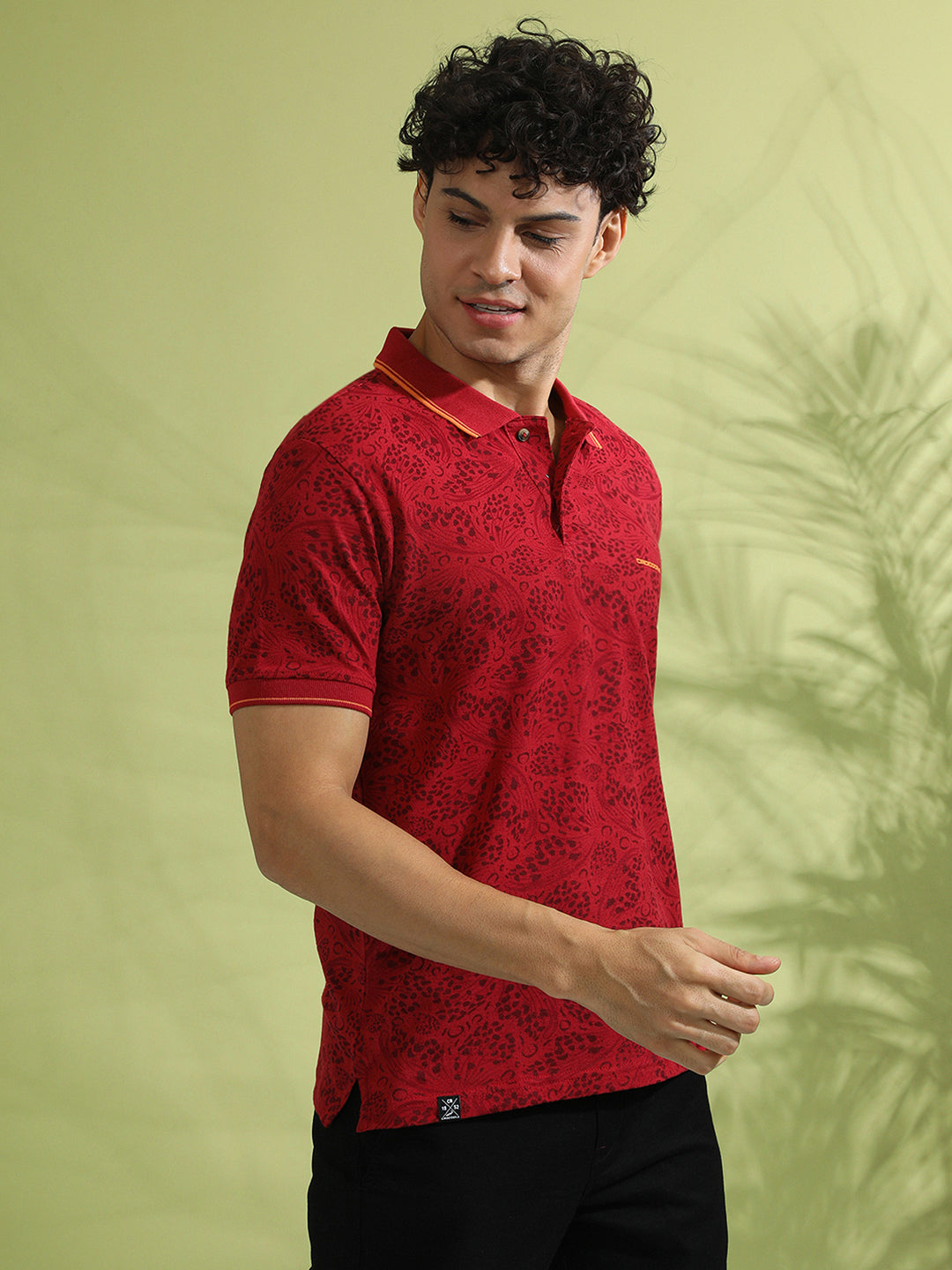 Close-up of red fabric with texture detail
