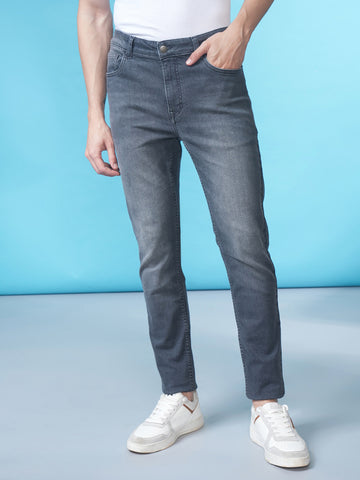 Twill Grey Slim Jeans