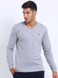 Sport Tee in Breathable Jersey Grey Melange