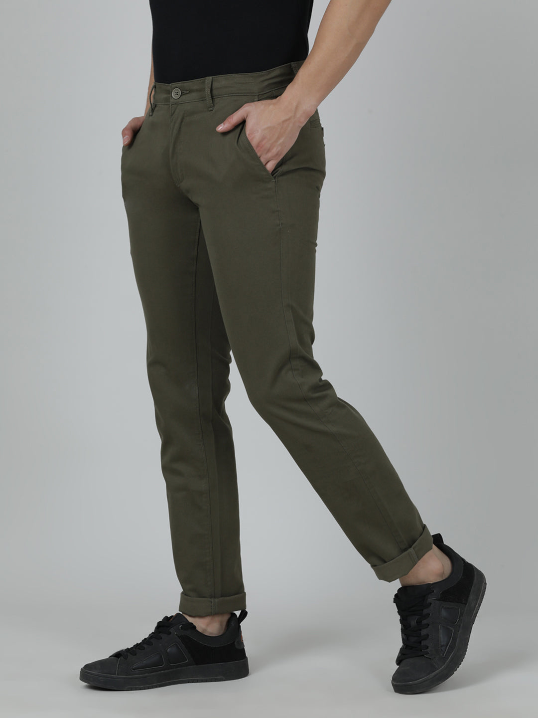 Crocodile Casual Trim Fit Trouser for Men